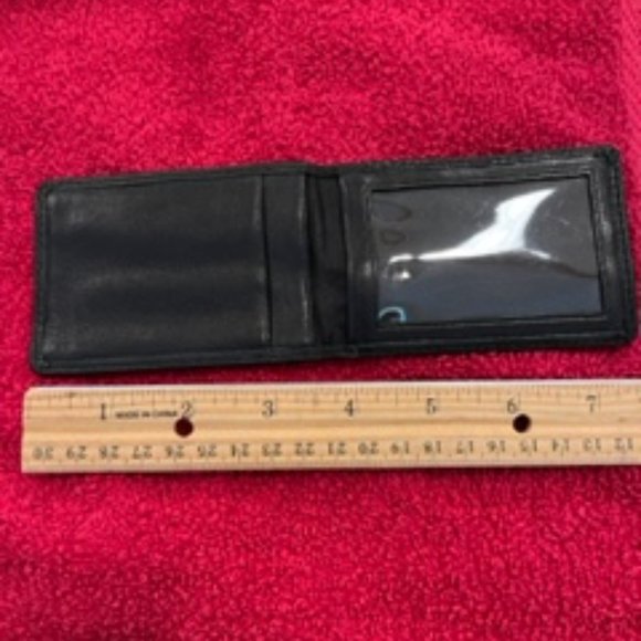 Black Leather Credit Card Holder/ID Case - Picture 3 of 3